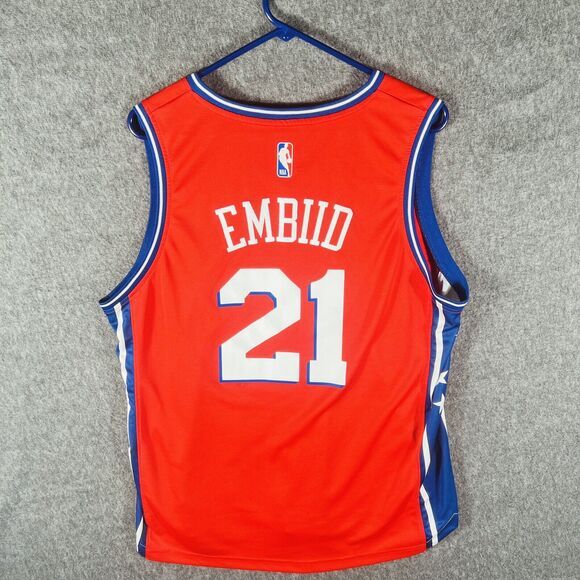 Fanatics Jersey Women's Size L Joel Embiid Philadelphia 76ers‎ Fast Break - Picture 8 of 8